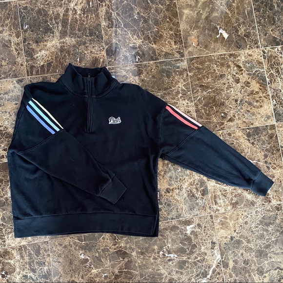PINK Victoria’s Secret Quarter-Zip Pullover - Picture 1 of 6